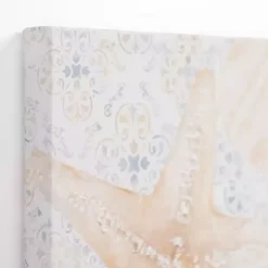 Sandy Seashells Canvas Art Prints, Set of 2