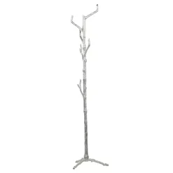 Silver Aluminum Tree Branch Coat Rack