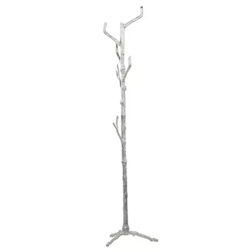 Silver Aluminum Tree Branch Coat Rack
