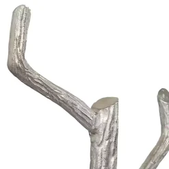Silver Aluminum Tree Branch Coat Rack