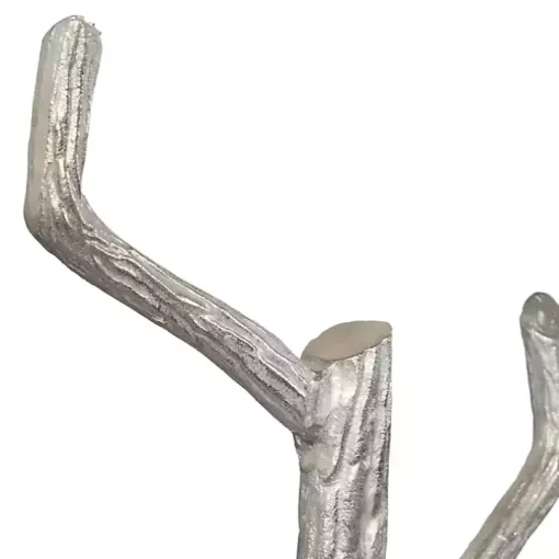 Silver Aluminum Tree Branch Coat Rack