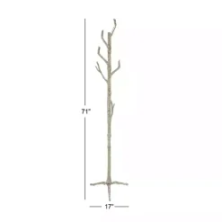 Silver Aluminum Tree Branch Coat Rack