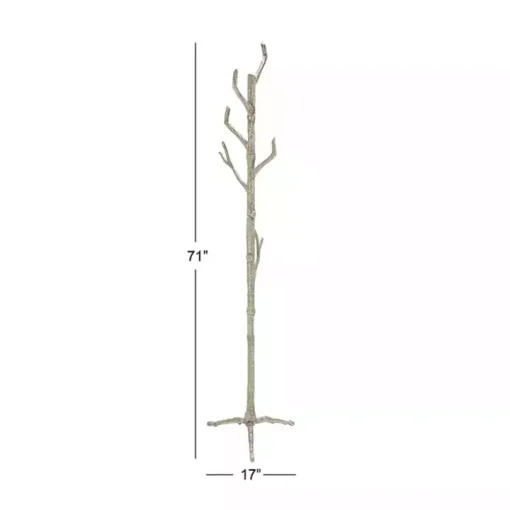Silver Aluminum Tree Branch Coat Rack