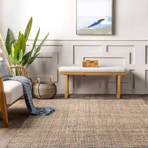 Tan Nona Emily Henderson x RugsUSA Area Rug, 10x14
