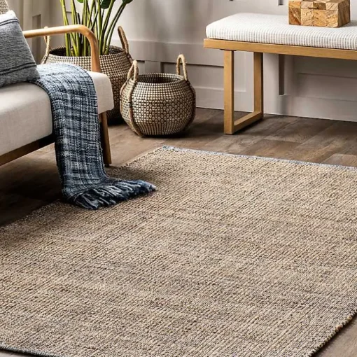 Tan Nona Emily Henderson x RugsUSA Area Rug, 10x14