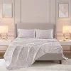 Taupe Leopard Print Satin 4-pc. Full Sheet Set