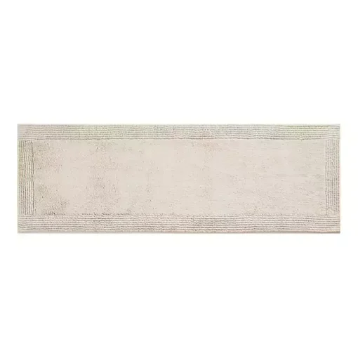 Taupe Tufted Reversible Cotton Bath Mat, 72 in.