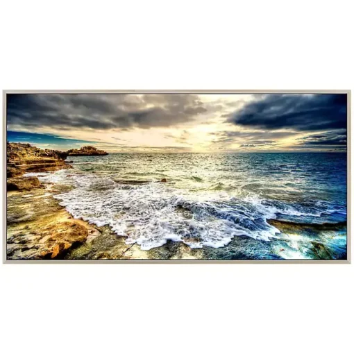 Tidal Motion Framed Tempered Glass Print