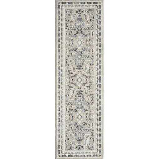 Vista Blue Beige Runner, 2x7