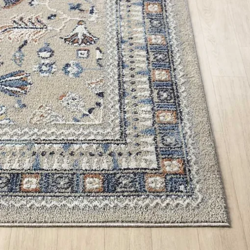 Vista Blue Beige Runner, 2x7