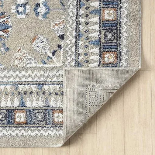 Vista Blue Beige Runner, 2x7