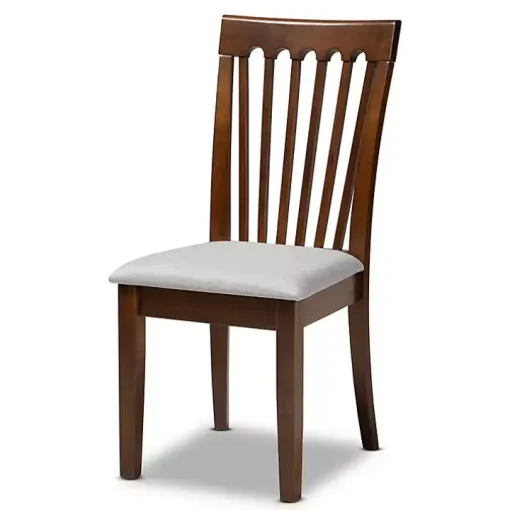 Walnut Upholstered Minette 4-pc. Dining Chair Set