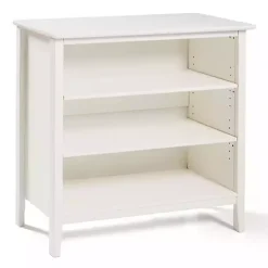 White Brazilian Pine Wood Short Bookshelf