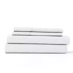 White Chambray 4-pc. Full Bed Sheet Set