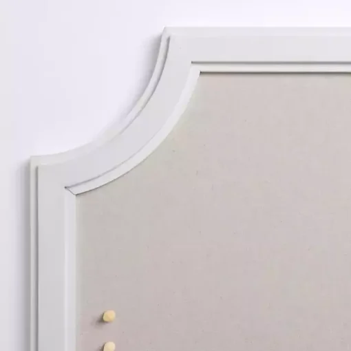 White Curved Frame Pinboard