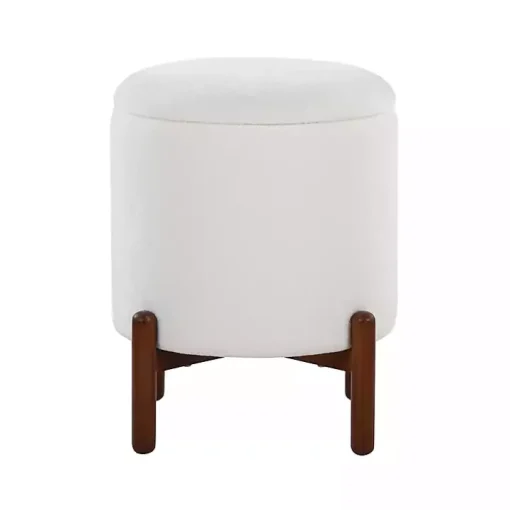 White Daniella Storage Ottoman