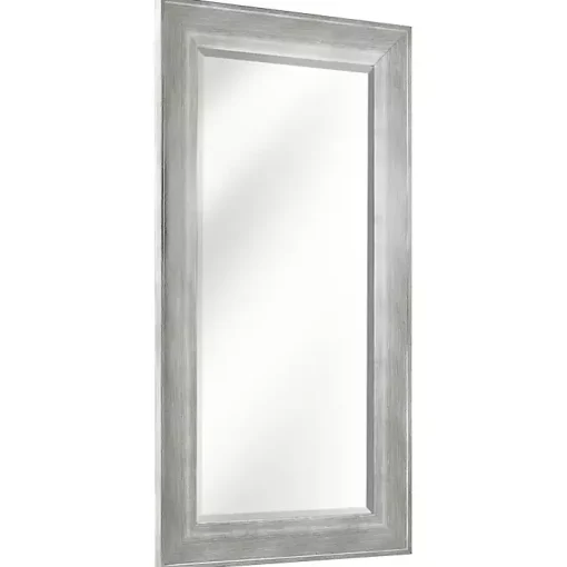 White Driftwood Framed Leaner Mirror