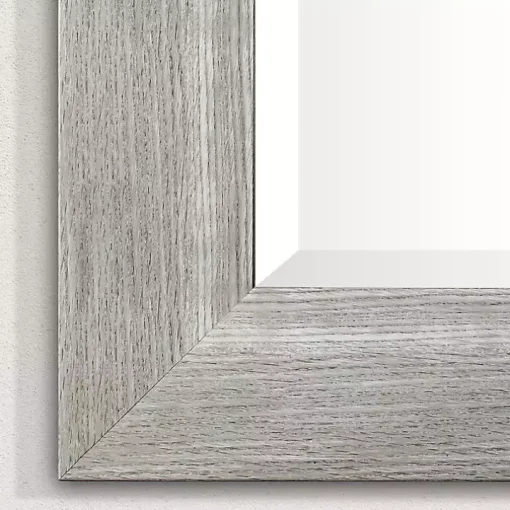 White Driftwood Framed Leaner Mirror