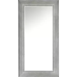 White Driftwood Framed Leaner Mirror