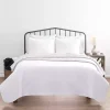 White Herringbone Quilted 3-pc. King Coverlet Set