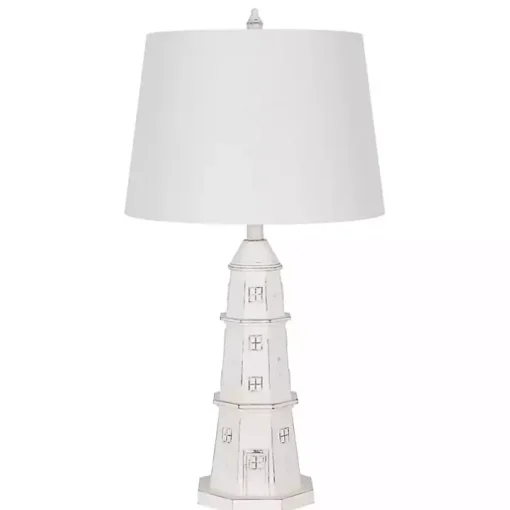 White Lighthouse Table Lamp