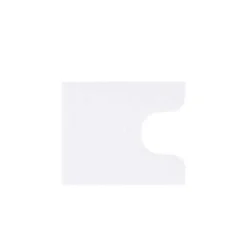 White Marshmallow Contour Bath Mat, 24 in.