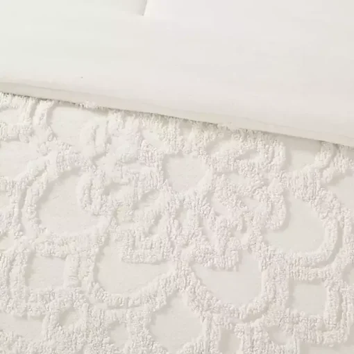 White Medallion Full/Queen 3-pc. Comforter Set