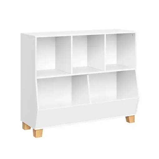 White Multi Cubby Organizer Bookshelf