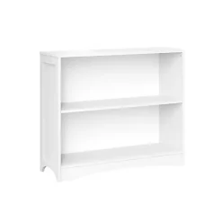 White 2-Open Shelf Bookcase