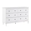 White Pine 6-Drawer Modern Dresser