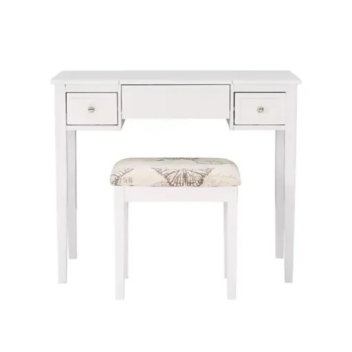 White Virginia Butterfly 2-pc. Vanity Set