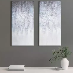 Winter Glaze Canvas Art Prints, Set of 2