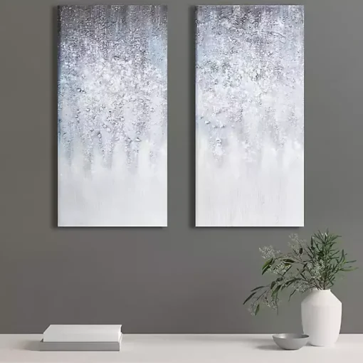 Winter Glaze Canvas Art Prints, Set of 2