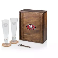 Acacia San Francisco 49ers Beer Glass Set