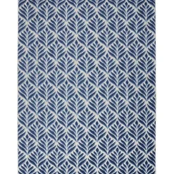 Aloha Blue Botanical Indoor/Outdoor Rug, 3x5