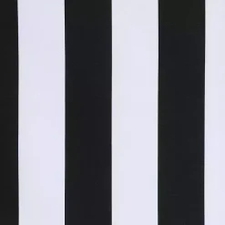 Black Coastal Stripe Outdoor Curtain Panel, 84 in.
