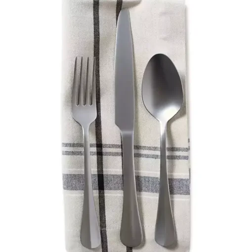 Black French Stripe Napkins, Set of 6