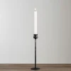 Black Textured Taper Candle Holder, 12 in.