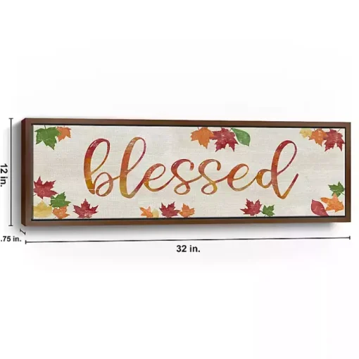 Blessed Leaves Framed Canvas Art Print
