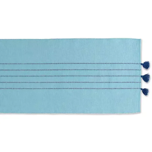 Blue Thera Stripe Table Runner