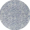 Cauli Blue Leopard Print Round Outdoor Rug, 6 ft.
