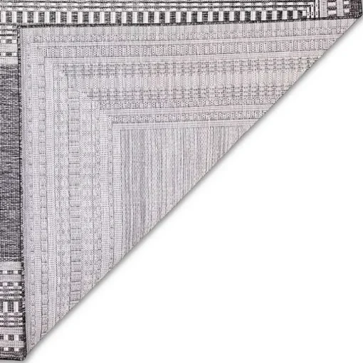 Charcoal Linear Macy Indoor/Outdoor Area Rug, 7x9