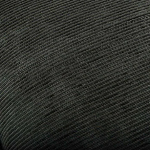 Charcoal Velvet Corduroy Flange Throw Pillow