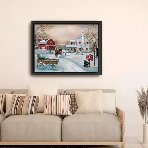 Christmas Tree Farm Framed Art Print, 42x32 in.