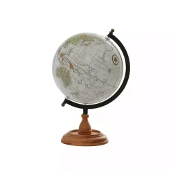 Classic Ivory Mango Wood Base Globe