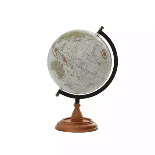 Classic Ivory Mango Wood Base Globe