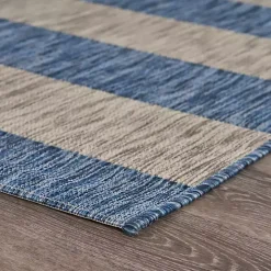 Coastal Stripes Outdoor Area Rug, 7x9