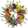 Colorful Mixed Floral Wreath
