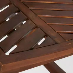 Dark Brown Chevron Outdoor Rocking Chair