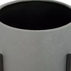 Dark Gray Barrel 2-pc. Planter Set